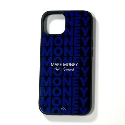 قاب موبایل مدل  Make money (Blue)