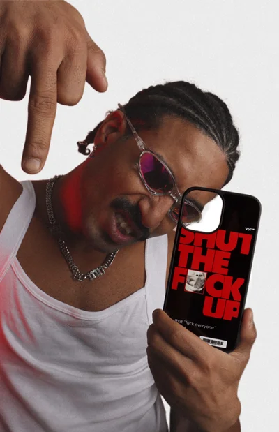 قاب موبایل مدل Shut the F*ck up (black)