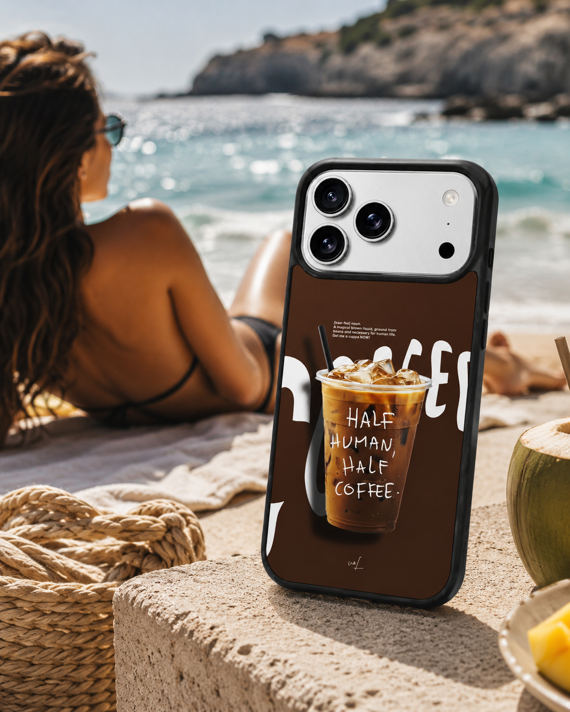 قاب موبایل مدل HALF COFFE