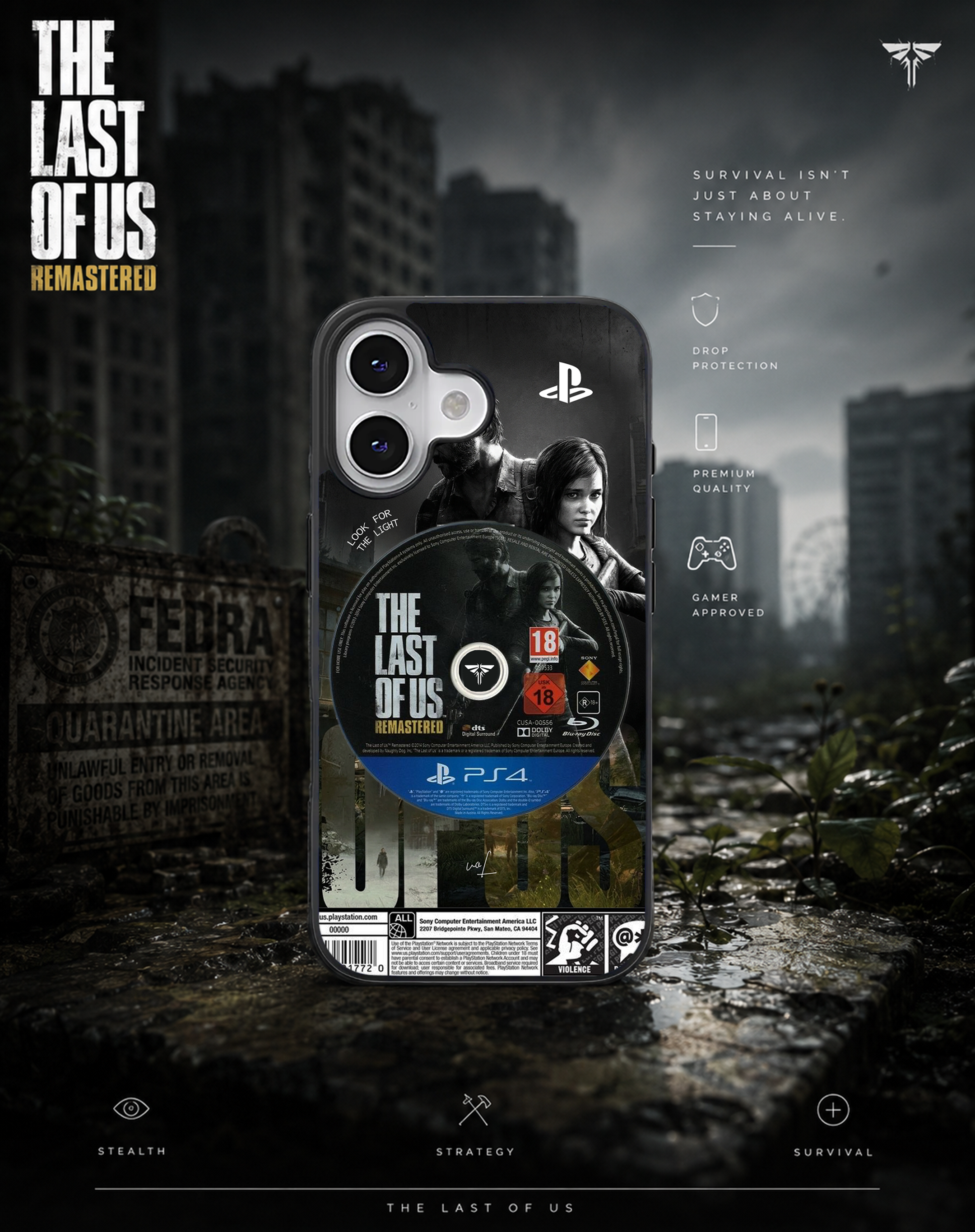 قاب موبایل مدل    The last of us