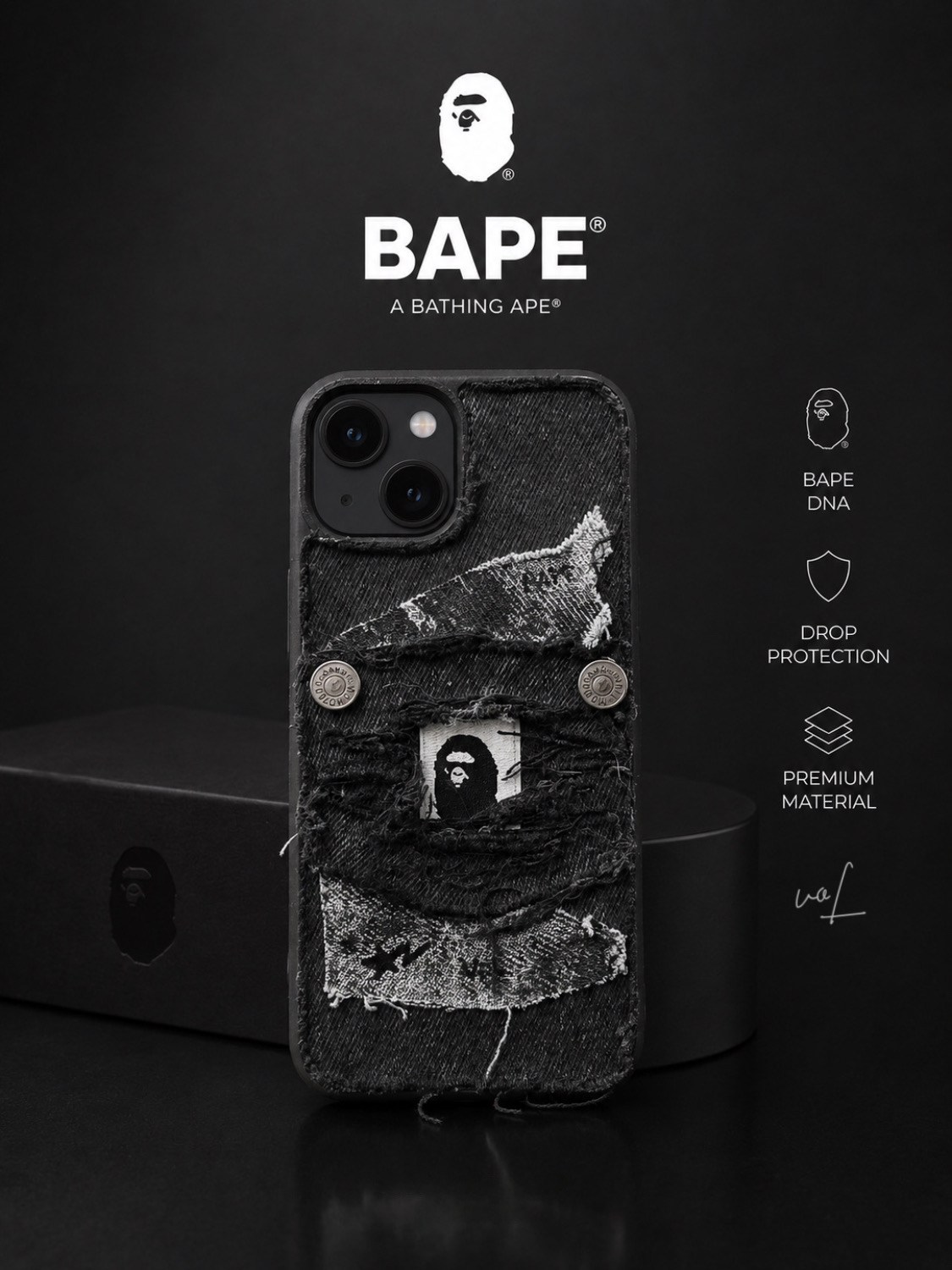 قاب جین مدل BAPE