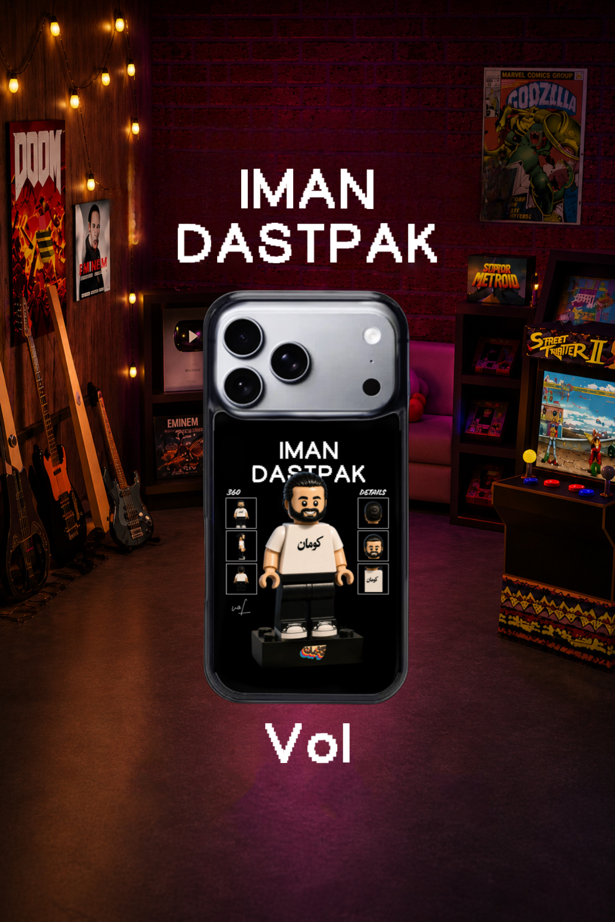 قاب موبایل مدل    «  IMAN DASTPAK » کومان
