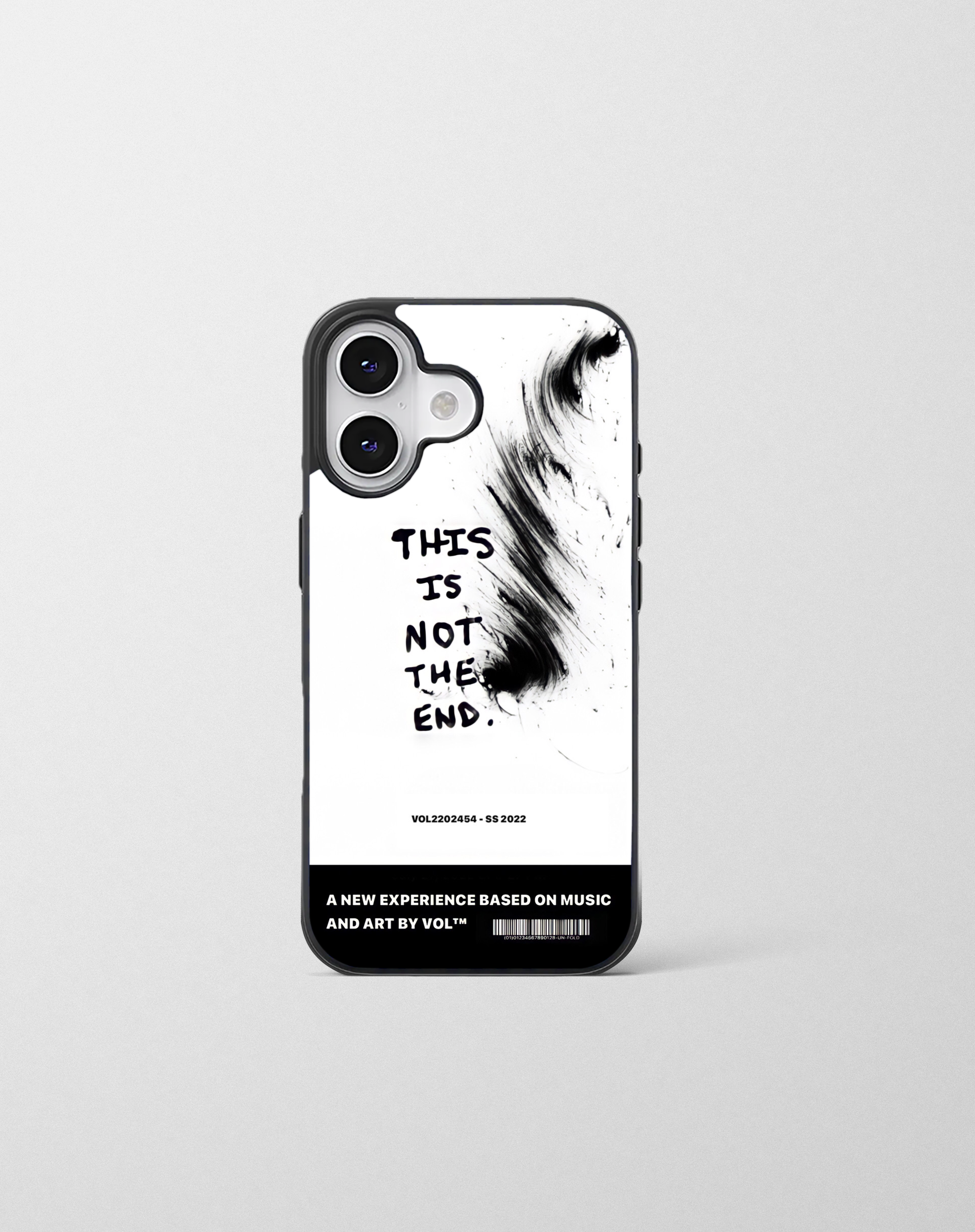 قاب موبایل مدل    « THIS IS NOT THE END » سفید