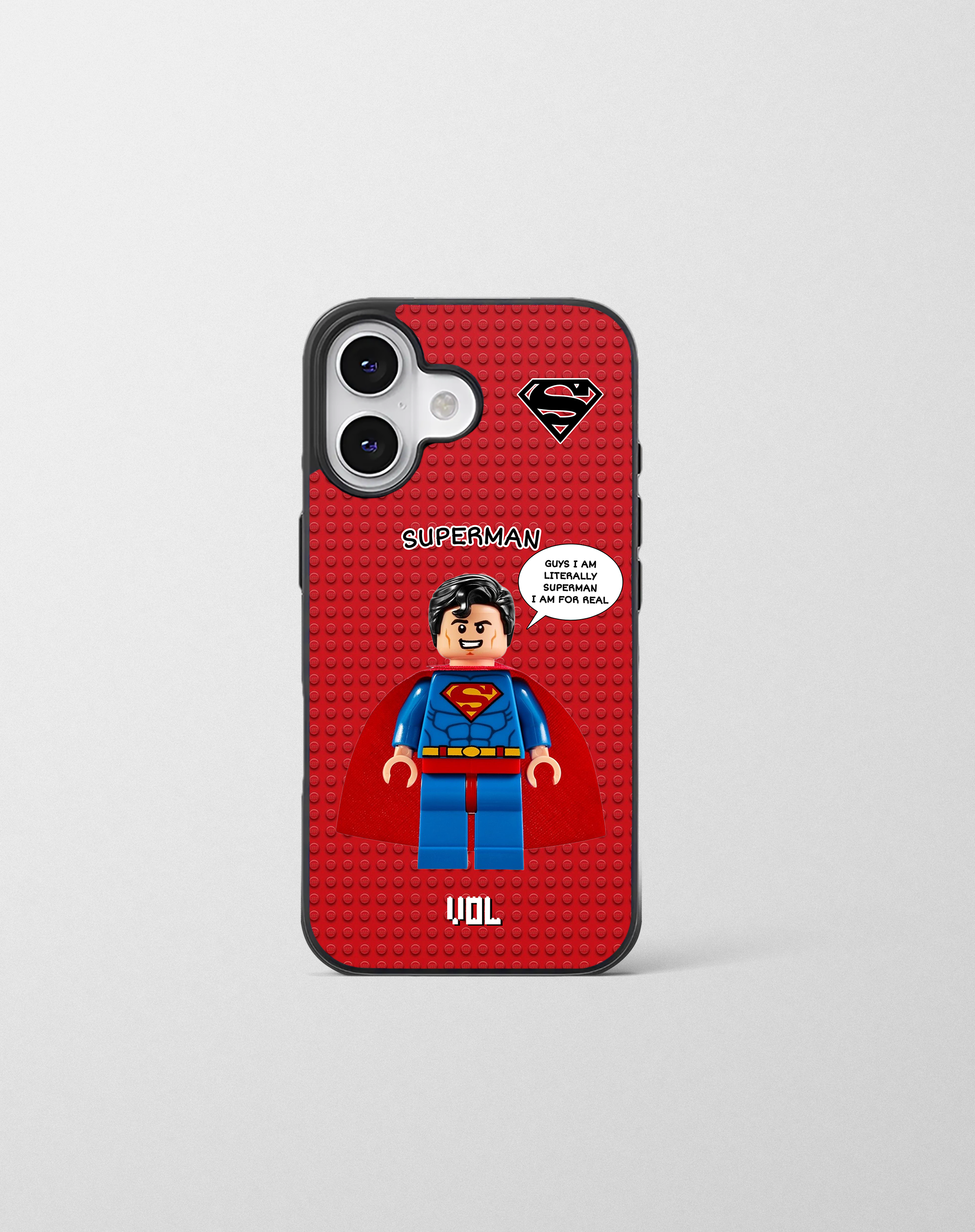 قاب موبایل مدل    « SUPERMAN » قرمز لگو