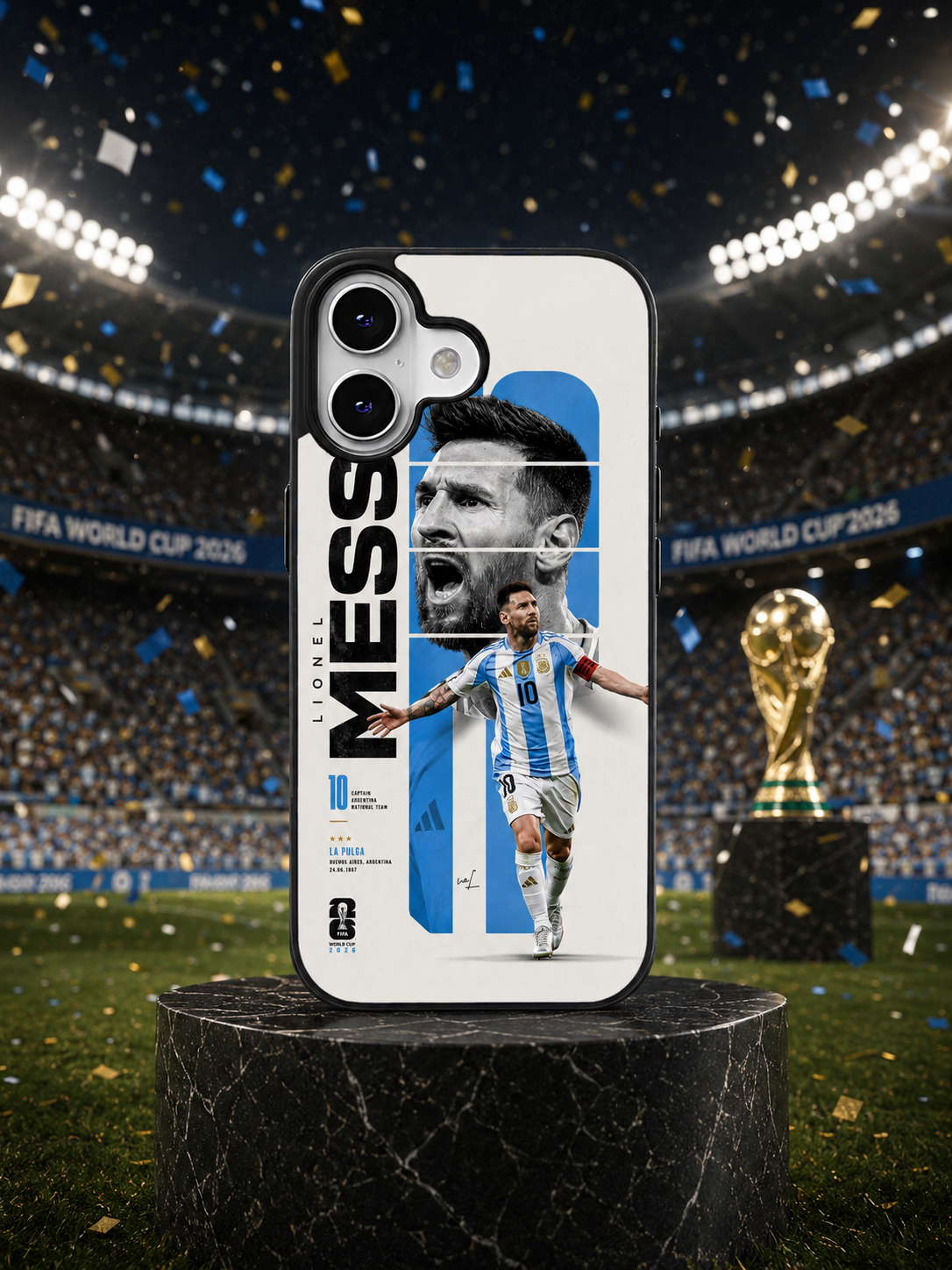 قاب موبایل مدل «Messi «World Cup Edition