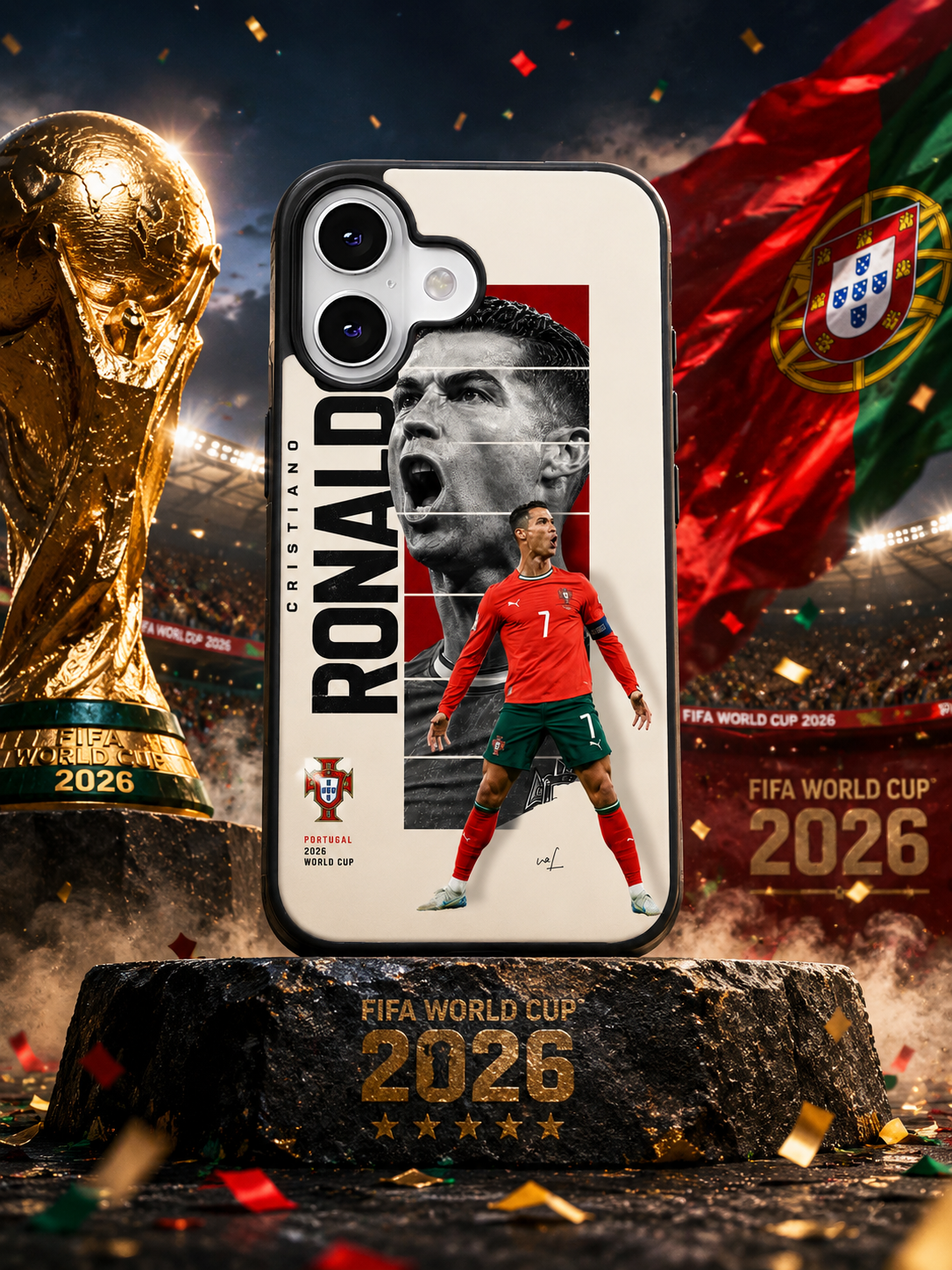قاب موبایل مدل  CR7 »World Cup Edition »