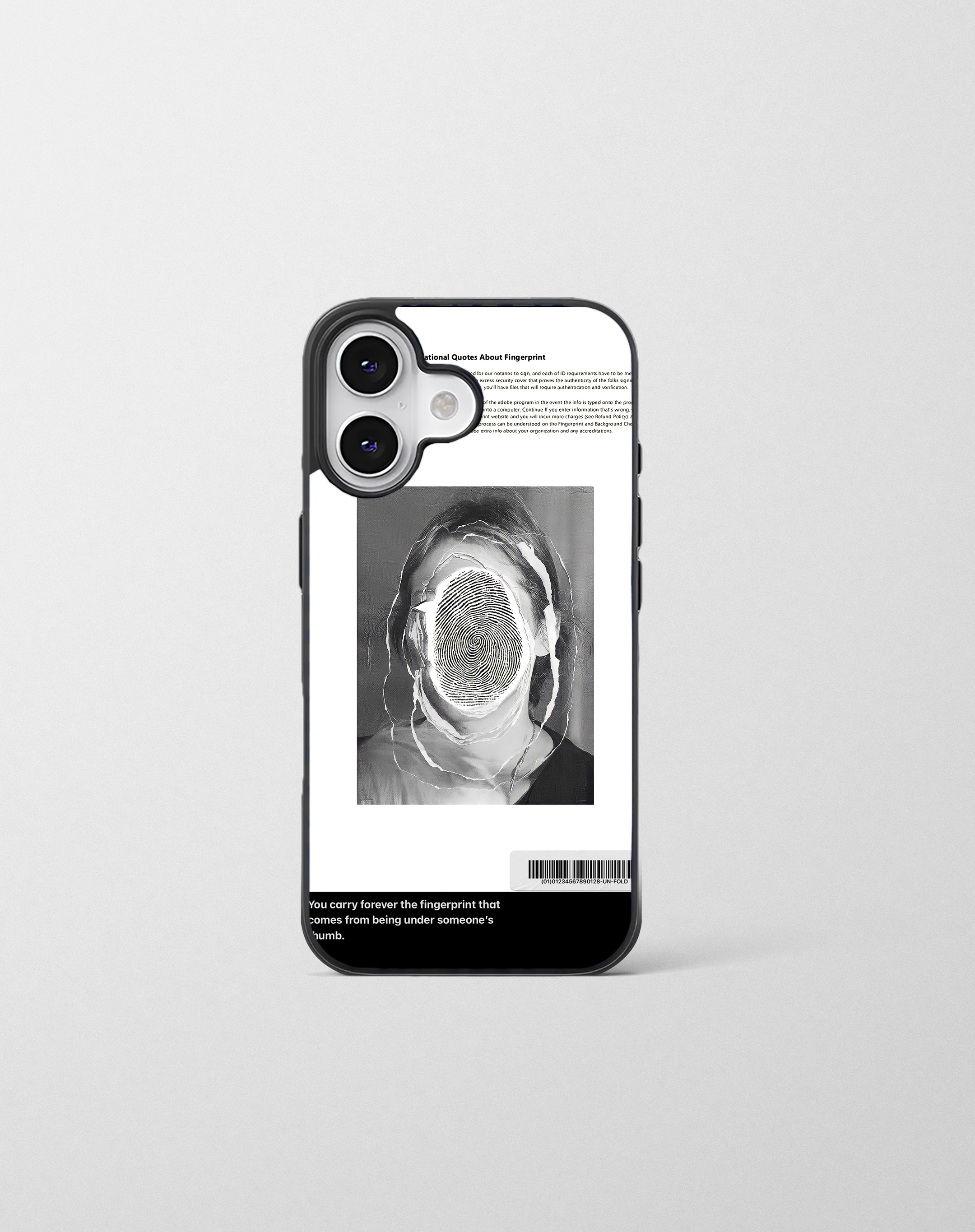 قاب موبایل مدل    « finger print face »