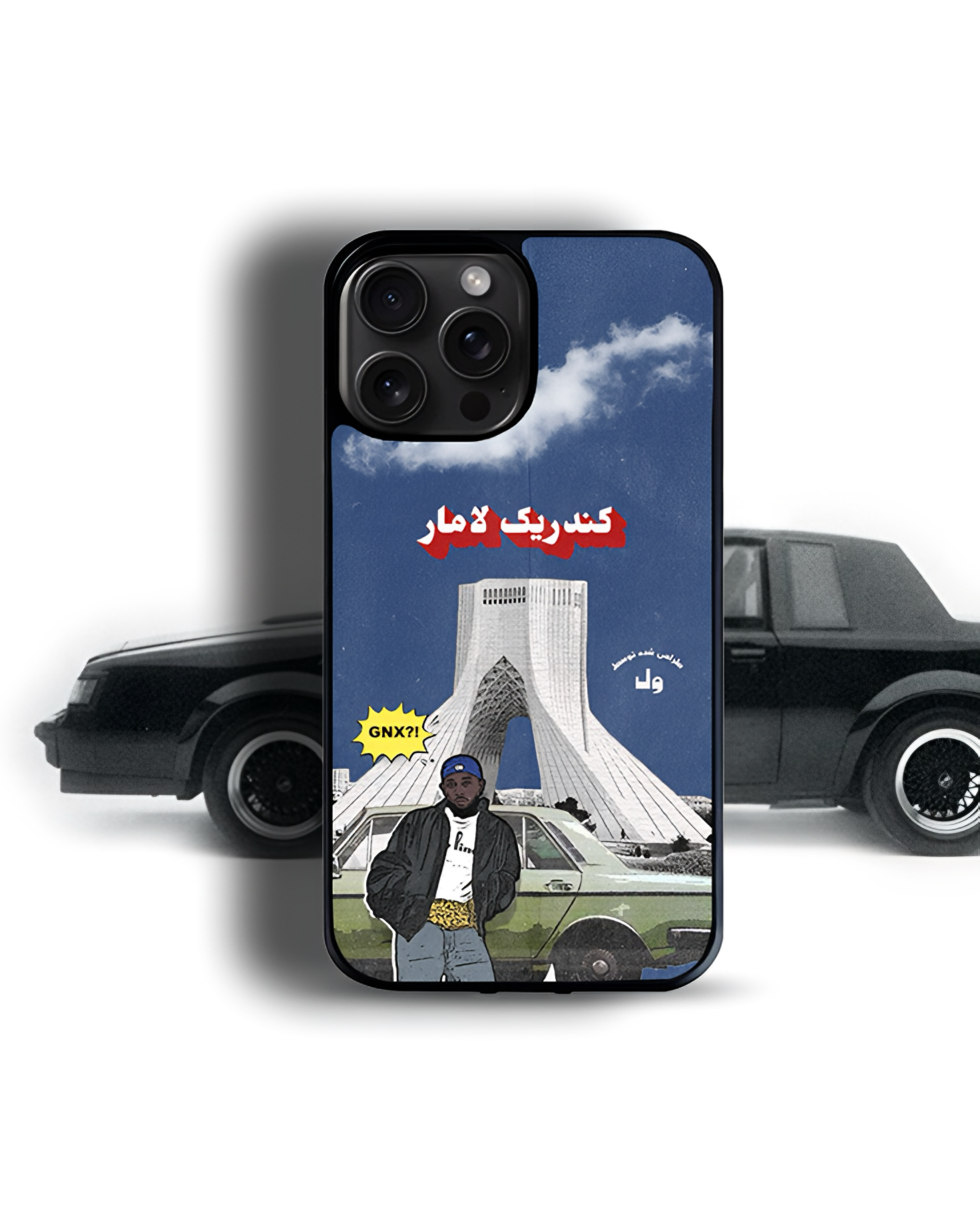 قاب موبایل مدل    « Kendrick lamar»آبی