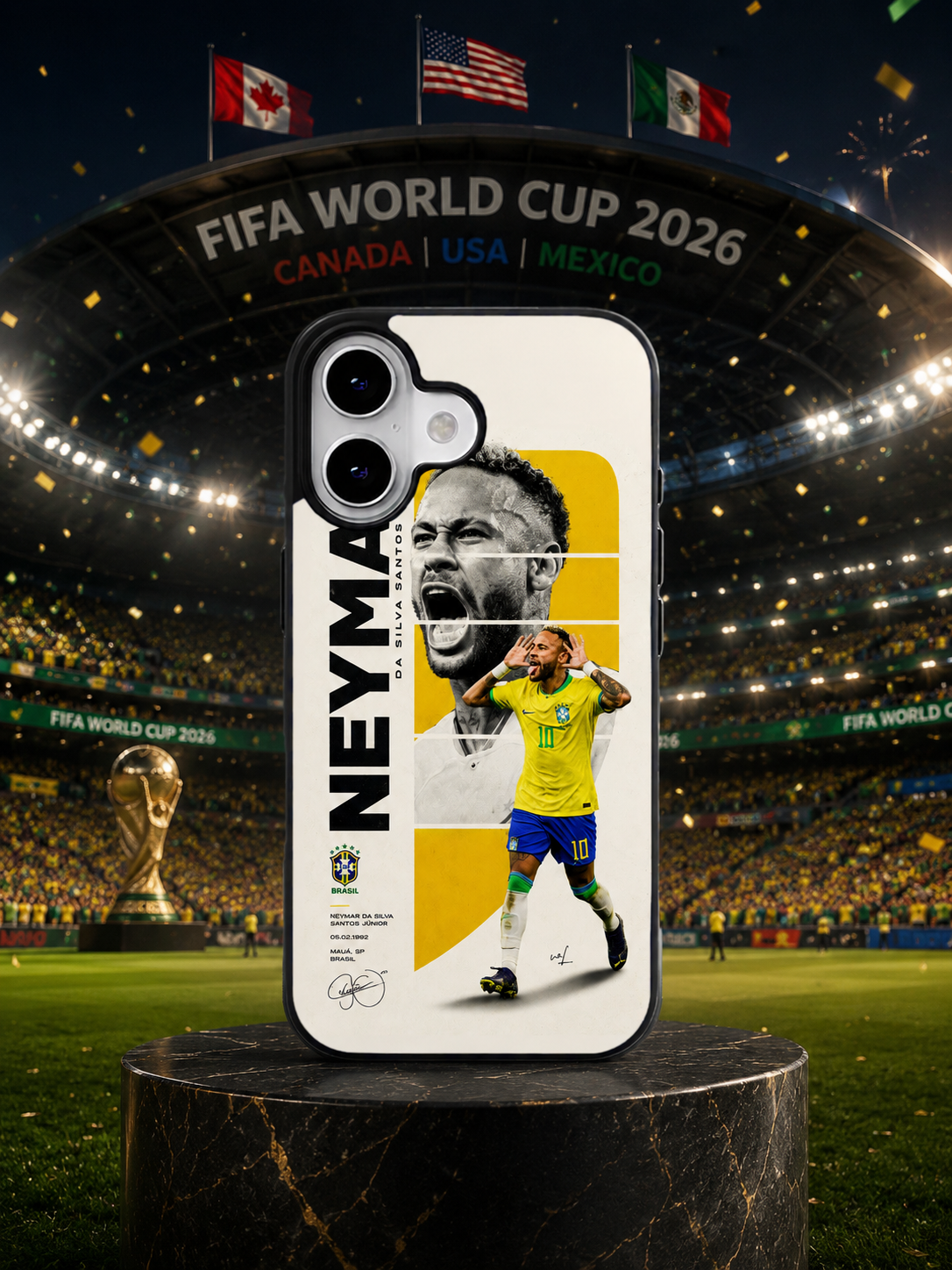 قاب موبایل مدل  Neymar »World Cup Edition »