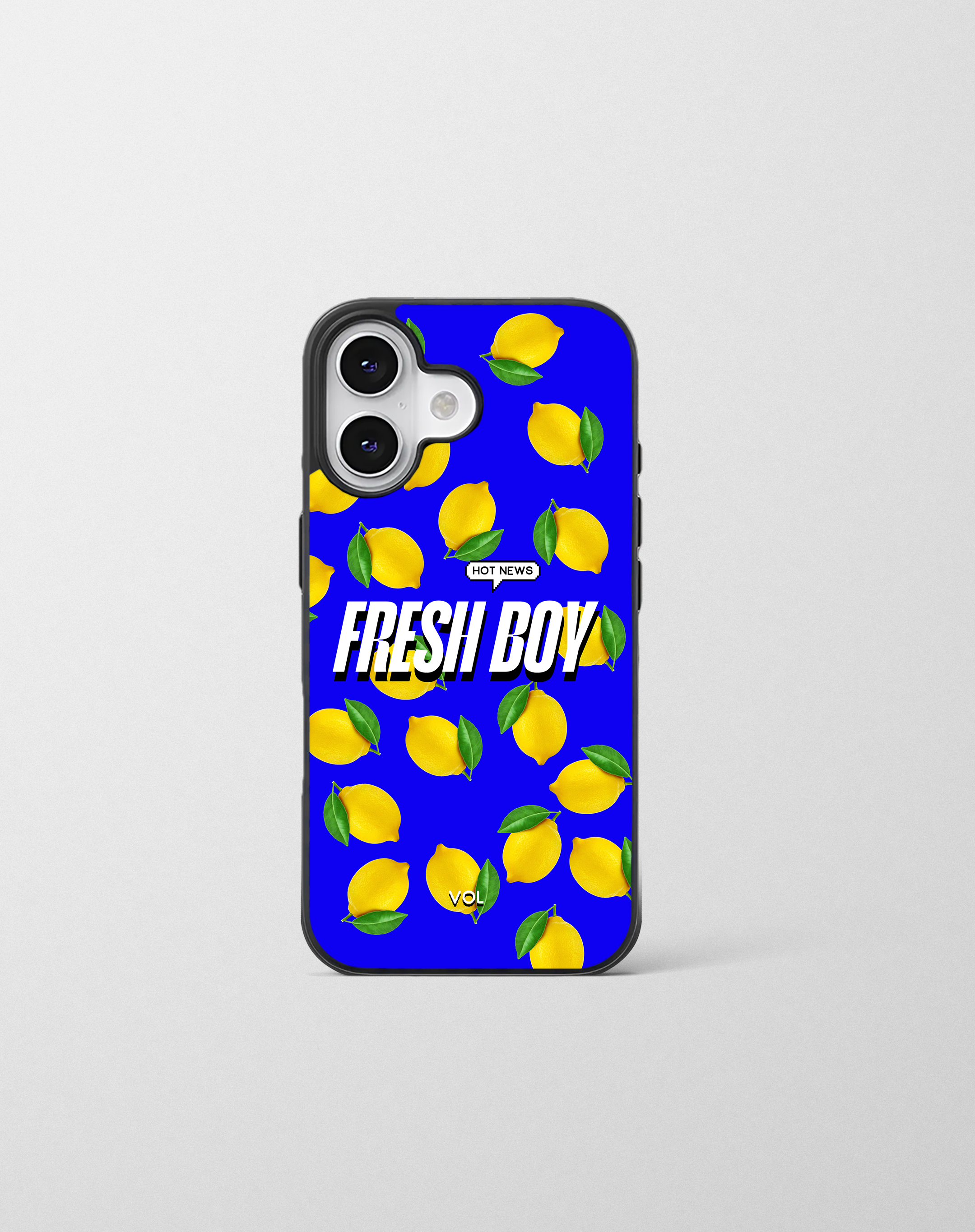 قاب موبایل مدل    « Fresh boy » آبی