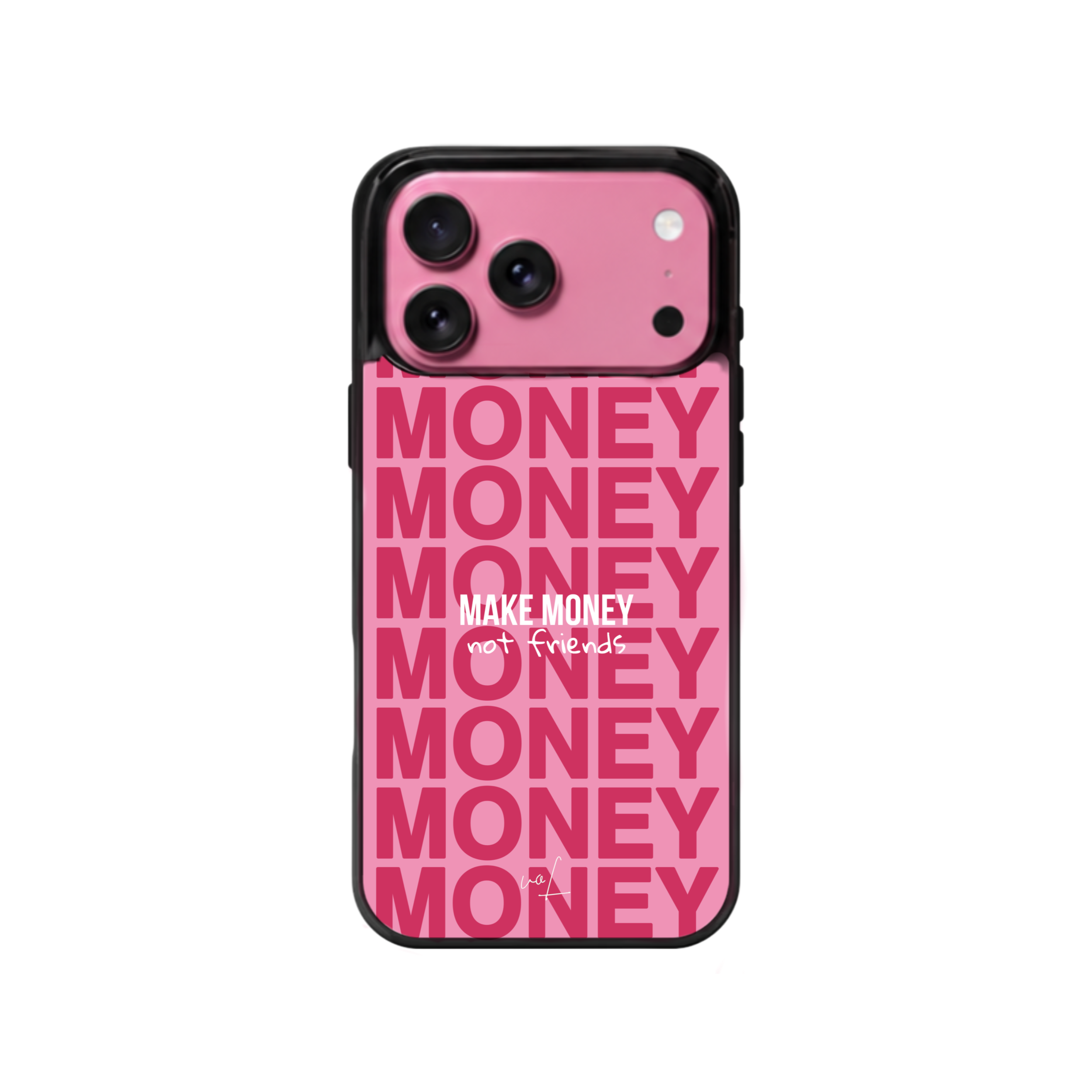 قاب موبایل مدل    « Money » صورتی