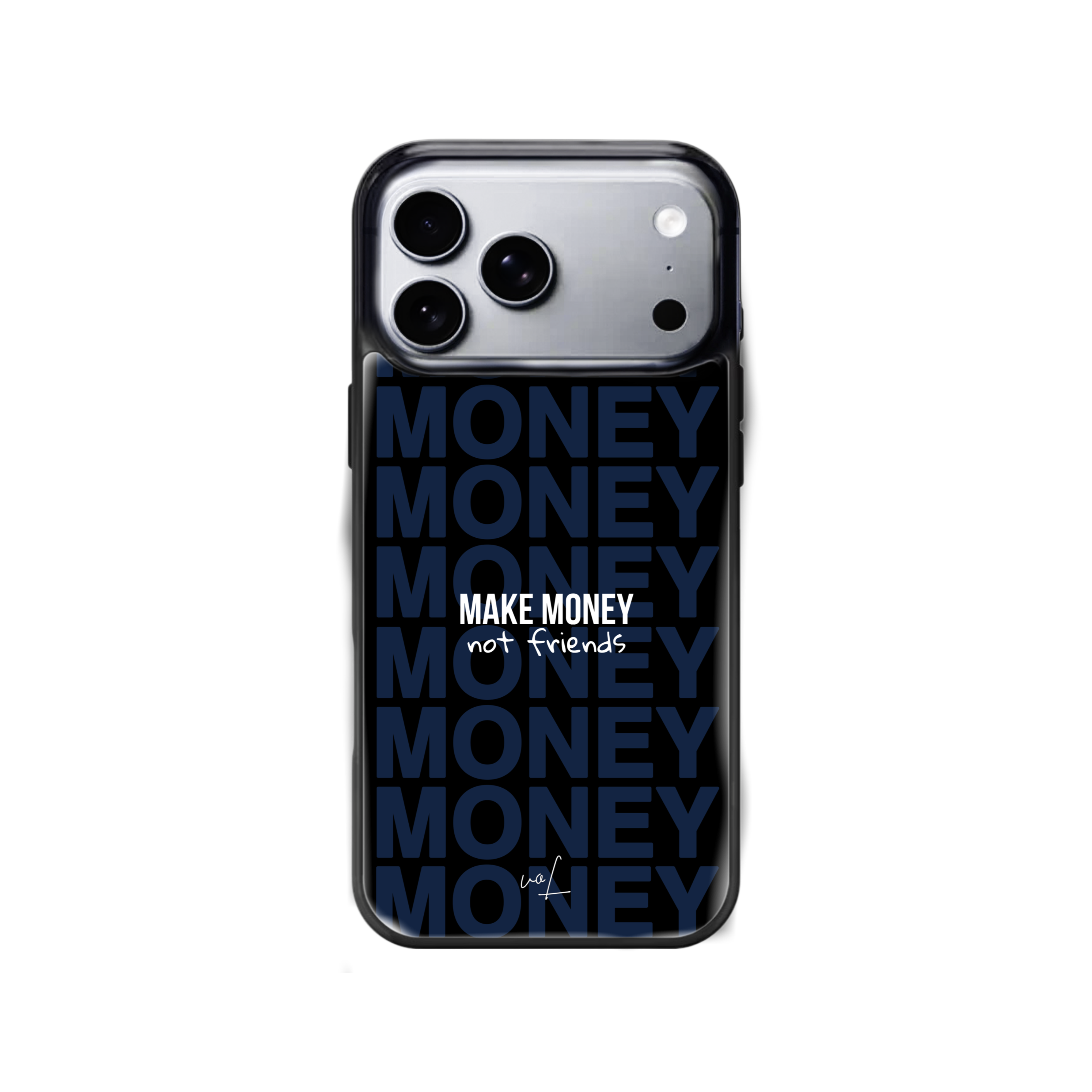 قاب موبایل مدل    « Money » سرمه‌ای