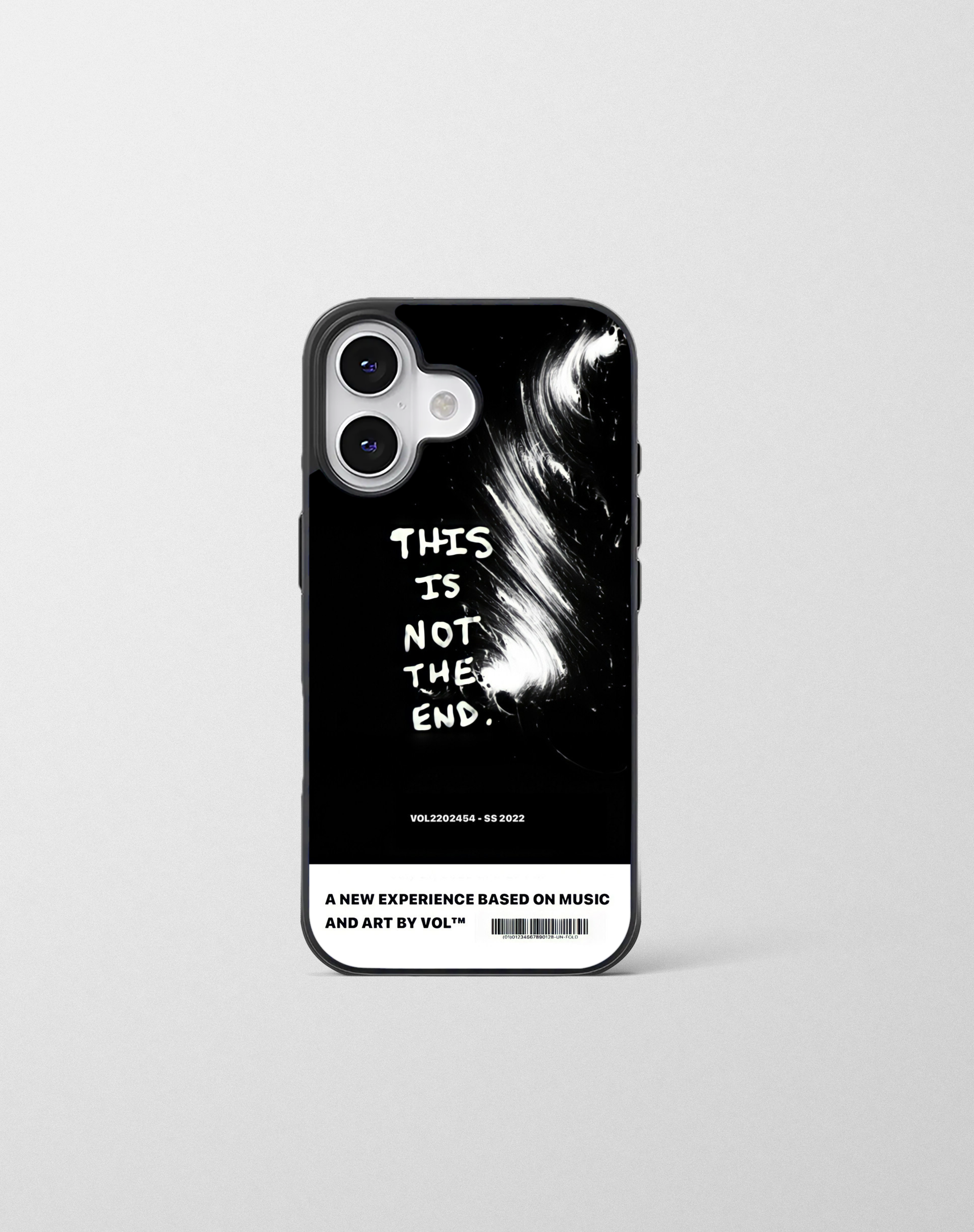 قاب موبایل مدل    « THIS IS NOT THE END » مشکی