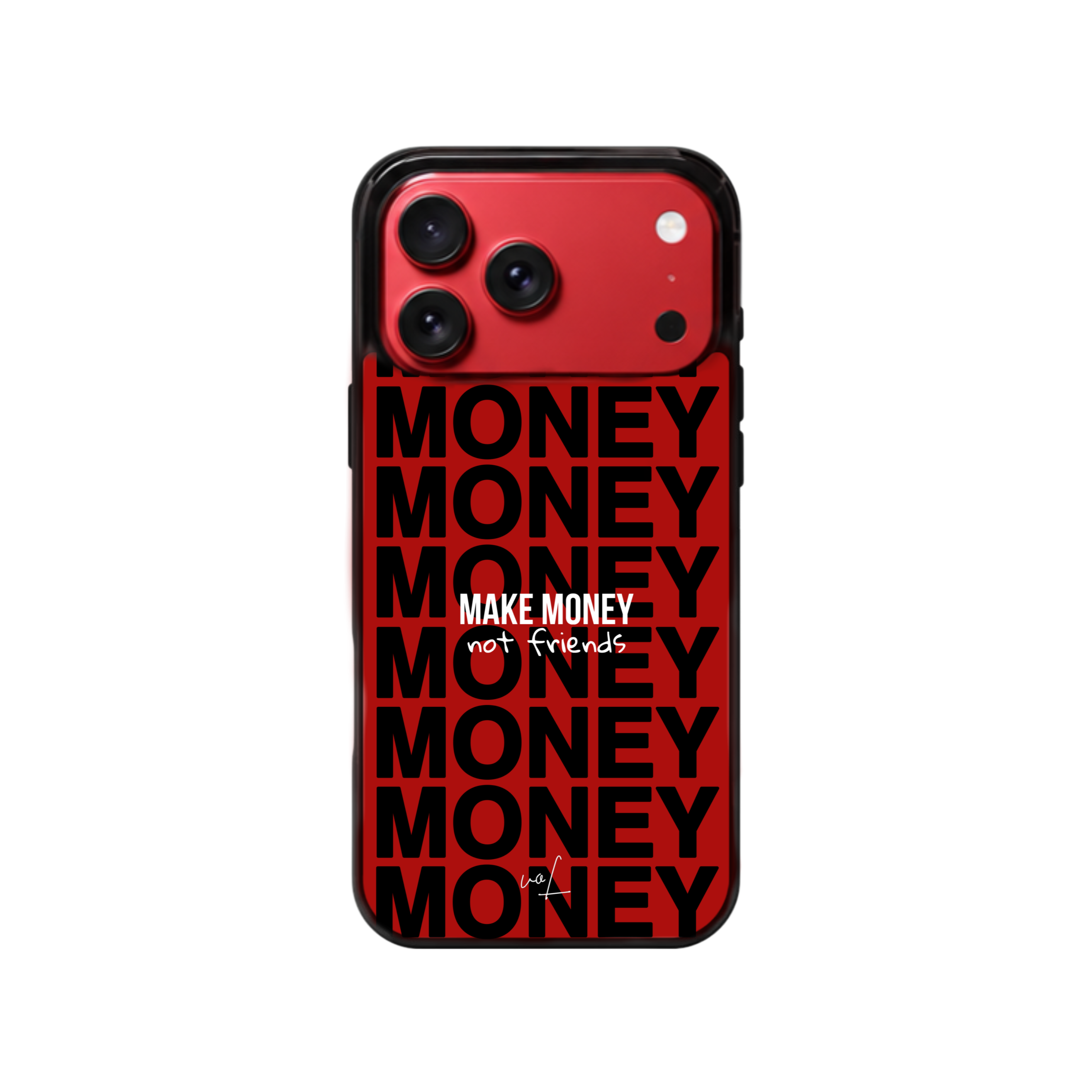 قاب موبایل مدل    « Money » قرمز