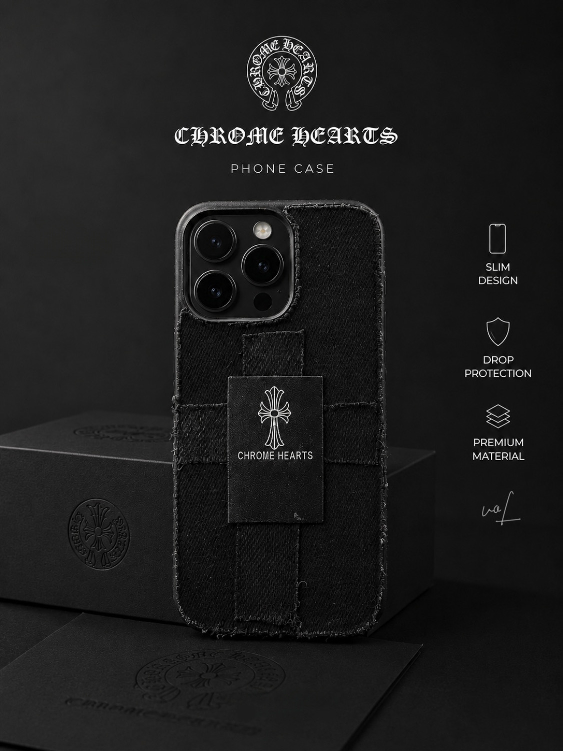 قاب جین مدل CHROME HEARTS